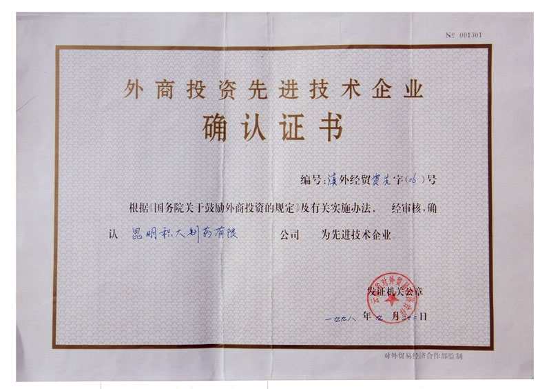外商投資先進技術企業