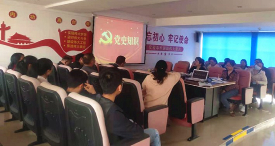 公司黨支部開展黨史學習教育活動